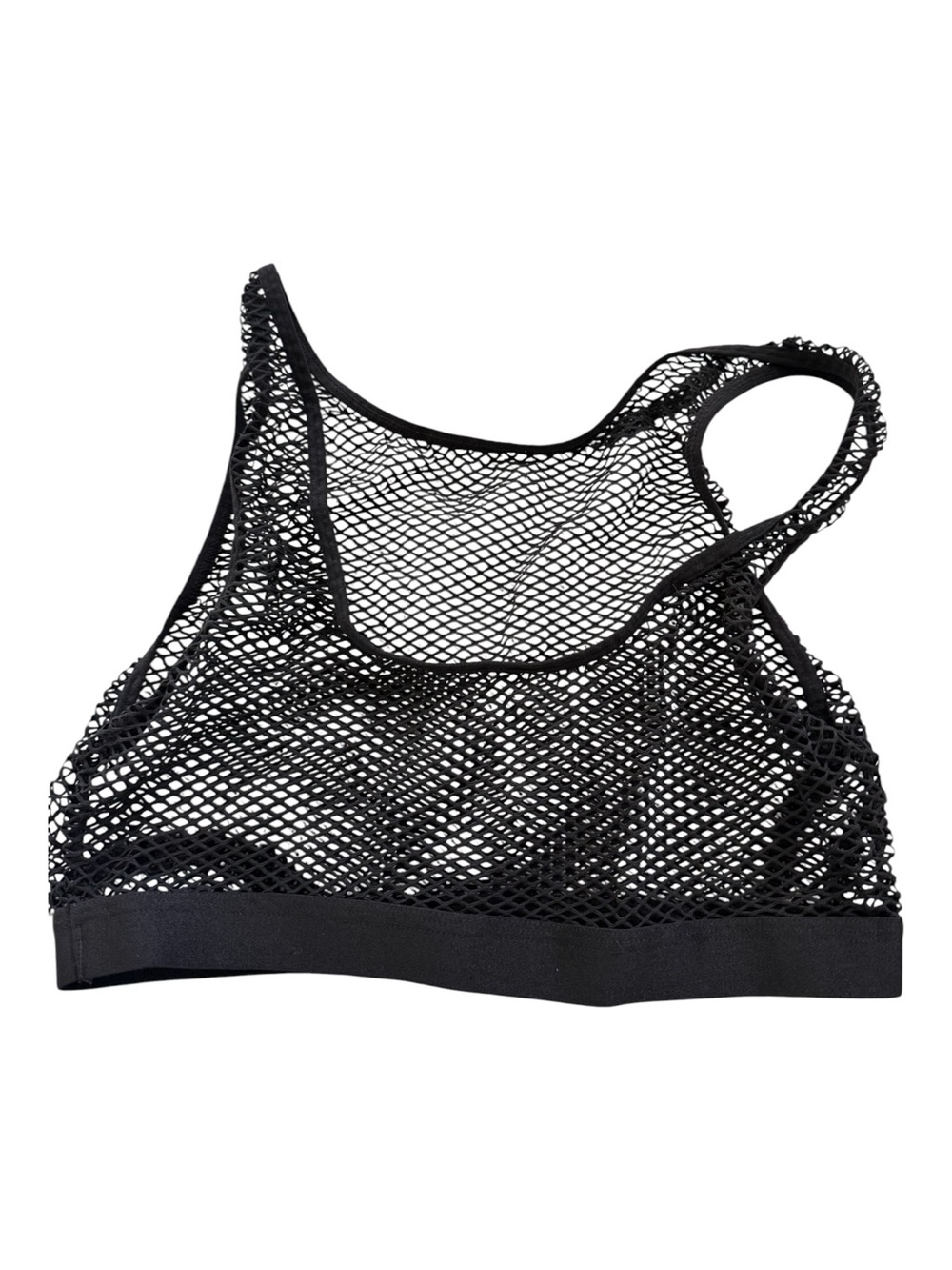 Black Fishnet Mesh Bralette Small